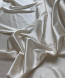 Cream - Stretch Silk Charmeuse Fabric 54" width