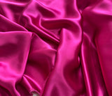 Deep Fuchsia Pink - 100% Silk Charmeuse Fabric