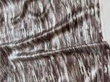 Taupe Woodgrain Print - 100% Silk Charmeuse Fabric