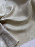 Beige Crackle - 100% Silk Jacquard Fabric