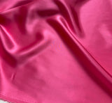 Bubblegum Pink - 100% Silk Charmeuse Fabric