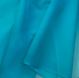 Peacock Turquoise Teal - 100% Silk Organza Fabric