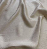 Ivory Crackle - 100% Silk Jacquard Fabric