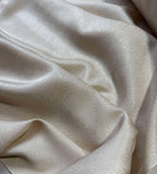 Ivory Crackle - 100% Silk Jacquard Fabric