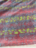 Pink, Lime & Blue Snakeskin - 16mm Silk Crepe de Chine Fabric