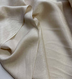 Ivory Crackle - 100% Silk Jacquard Fabric