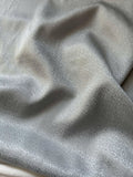 Silver Gray Crackle - 100% Silk Jacquard Fabric