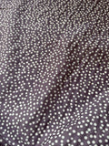 Dusty Purple with White Polka Dots - Silk/Cotton Voile Fabric