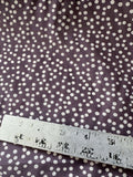 Dusty Purple with White Polka Dots - Silk/Cotton Voile Fabric