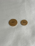 Swirl Wood Round Button - Dill Buttons Brand (2 Sizes to Choose From)