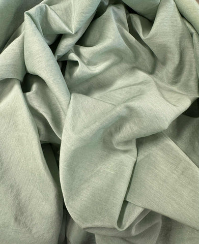 Moss Green - Hand Dyed Silk/Cotton Voile