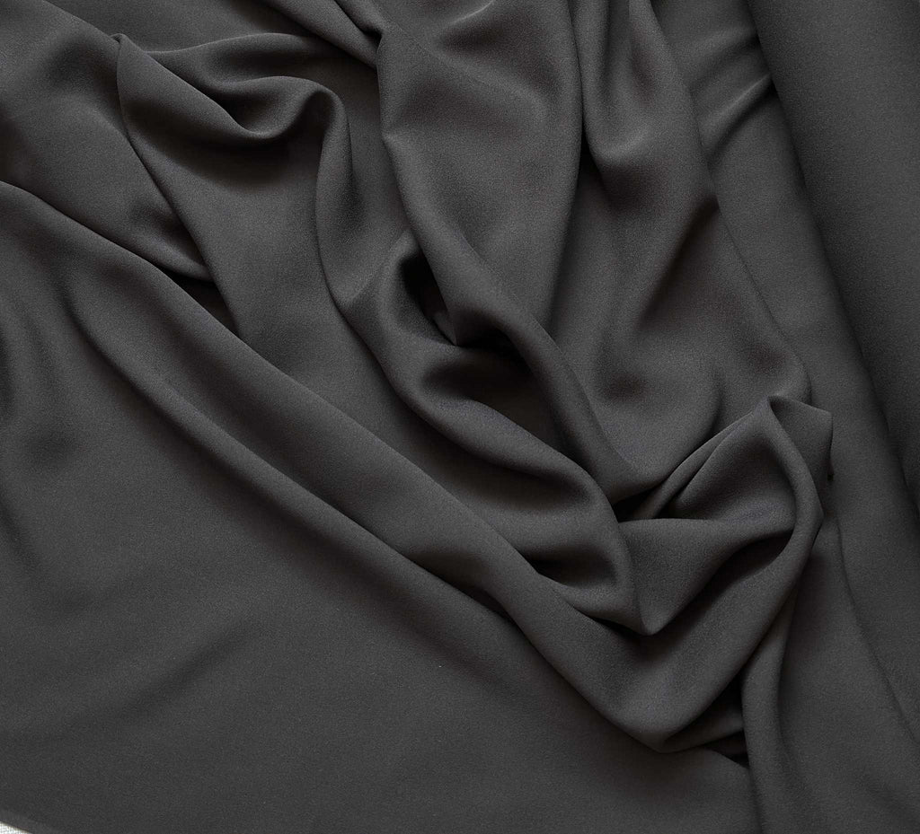 Dark Smoky Taupe - 18mm Silk Crepe Georgette Chiffon Fabric