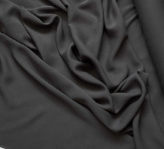 Dark Smoky Taupe - 18mm Silk Crepe Georgette Chiffon Fabric