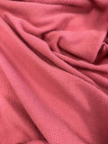 Bubblegum Pink - Hand Dyed Squares Weave Silk Noil