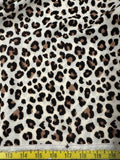 Leopard or Cheetah Spots Animal Print - 100% Rayon Challis Fabric