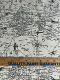 Air Traffic Felix World Map Airplanes - Premier Prints Cotton Canvas Fabric