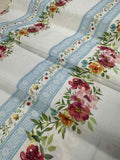Watercolor Beauty Floral Stripe by In The Beginning 100% Cotton Fabric