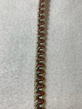 Vintage Braid Gimp Trim Gold Copper & Sage