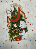 Jingle Bells by Riley Blake Lindsay Wilkes 100% Cotton Fabric Retro Christmas