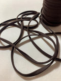 Dark Brown Stretch Tubular Spaghetti Strap Cording Tubing Trim - 1/4" x 10 Yds