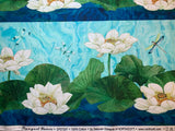 Dark Blue Multi Border Stripe, Tranquil Waters by Deborah Edwards for Northcott Cotton Fabric DP27207-48