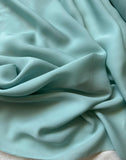 Robin's Egg Blue Green - 16mm Silk Crepe Georgette Chiffon Fabric