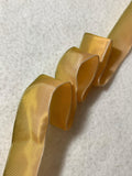 Ombre Peach & Green Vintage French Wired Taffeta Ribbon 1" wide