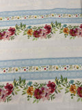 Watercolor Beauty Floral Stripe by In The Beginning 100% Cotton Fabric