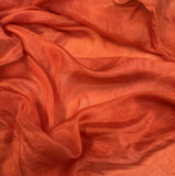 Blood Orange - Hand Dyed Silk Habotai