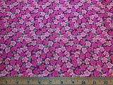Hibiscus Hummingbird Pink Floral Lewis & Irene Cotton Fabric