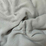 Silver - Hand Dyed Squares Weave Silk Noil (45")