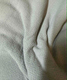 Silver - Hand Dyed Squares Weave Silk Noil (45")