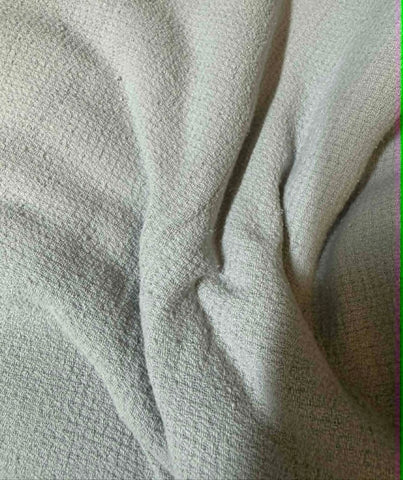 Silver - Hand Dyed Squares Weave Silk Noil (45")