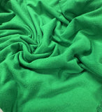 Bright Kelly Green - Hand Dyed Silk Noil