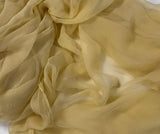 Golden Yellow - 3mm Hand Dyed Silk Gauze Chiffon