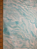 Light Turquoise Wave Texture, Tranquil Waters by Deborah Edwards for Northcott Cotton Fabric DP27210-62