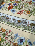 Garden Stroll by Maywood Studio 100% Cotton Fabric - Butterfly Floral Stripe