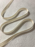 Vintage Cream Stripes Satin Ribbon 3/8" wide Made in England 5 Yards