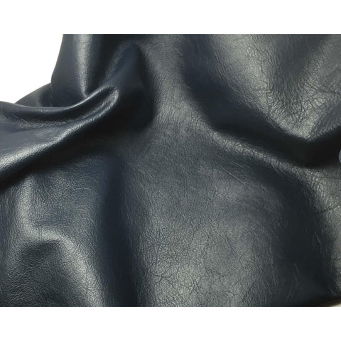 SALE #6 9"x5" - NAVY BLUE Cow Hide Leather Piece