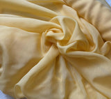 Goldenrod Yellow - Silk/Cotton Voile Fabric