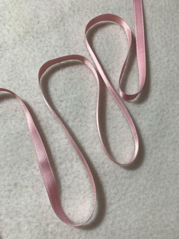 Baby Pink Double Sided Satin Ribbon - 5/16" wide - 5 Yards