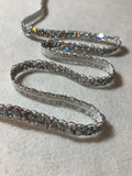 Silver Holographic Holo Sequin Ribbon (1/2" wide - 3 Yards)