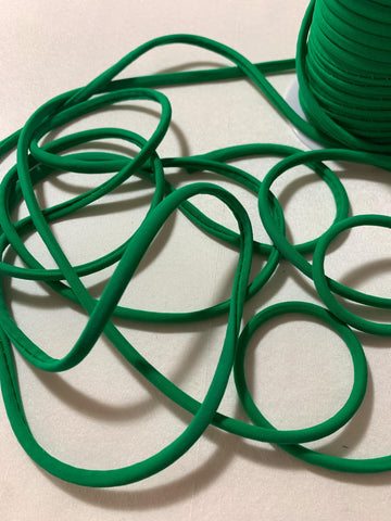 Kelly Green Stretch Tubular Spaghetti Strap Cording Tubing Trim - 1/4" x 10yd