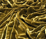 3"x45" Remnant Sale - Golden Chartreuse - Hand Dyed Silk Velvet