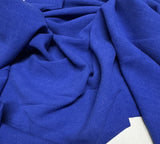 Cobalt Blue Super Soft Linen & Rayon Blend Fabric