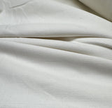 Off White Stretch Cotton Featherwale Corduroy Fabric
