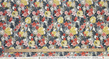The Moon Rabbit Japanese Floral Night - Paintbrush Studio Cotton Fabrics
