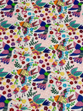 Viva Mexico! Birds Pink- Paintbrush Studio Cotton Fabrics