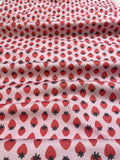 Fruity Strawberries Light Pink/Red- Paintbrush Studio Cotton Fabrics