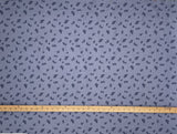 Blue Ditsy Floral Linen & Rayon Blend Fabric